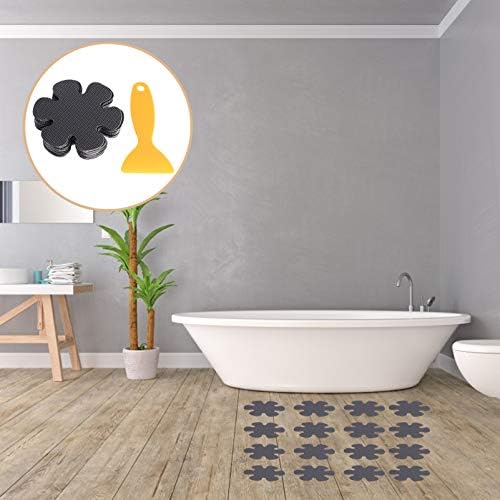 Garneck 60pcs Flower Shaped Nonslip Shower Stickers 1