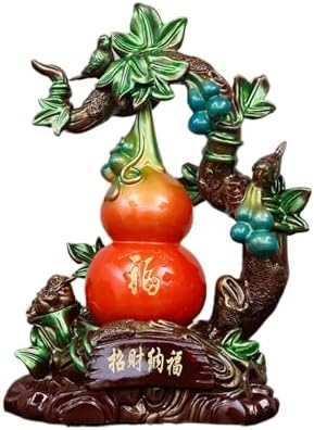 Feng Shui Resin Wealth Symbol Decor Statue - 28x17x38CM