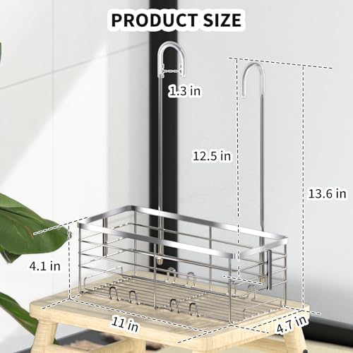 SHANSHUI Shower Caddy with 304 Stainless Steel Hooks