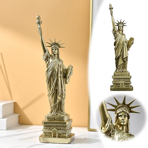 Elegant Gold Statue of Freedom Women God Desktop Ornament