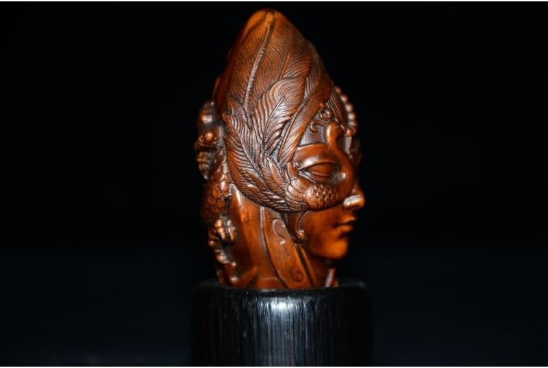 LimpaC Boxwood Lou Lan Woman Statues Handmade Figurine Decor