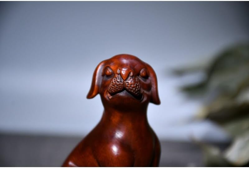LimpaC 12 Zodiac Boxwood Dog Statues Handmade Decor