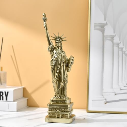 Elegant Gold Statue of Freedom Women God Desktop Ornament