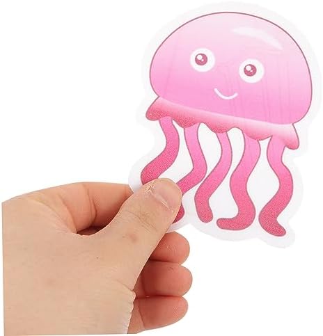 Ciieeo 10pcs Anti Slip Bathtub Stickers with Cartoon Designs