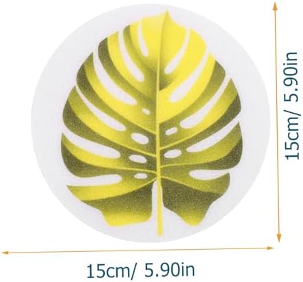 1 Set Leaf Bathtub Stickers Non-Slip Decals for Safety and Fun