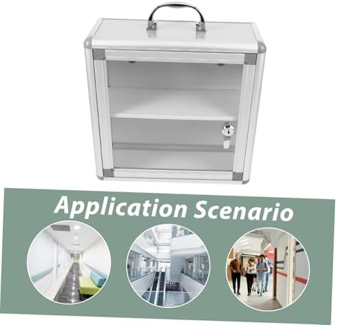 Amosfun Wall Medicine Cabinet Organizer with Multiple Compartments 1