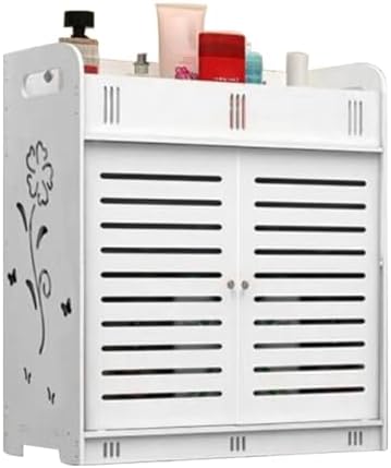 Kripyery Hollow Out Flower Pattern Medicine Cabinet