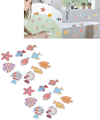 plplaaoo Non-Slip Bathtub Decals with Sea Creatures