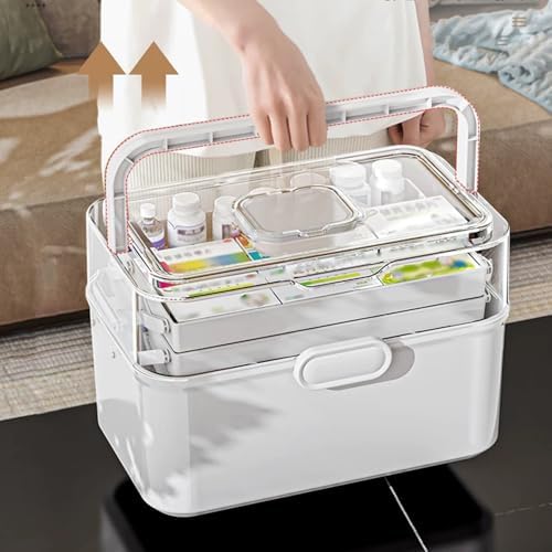 3-Tier Medicine Storage Organizer for Home Travel