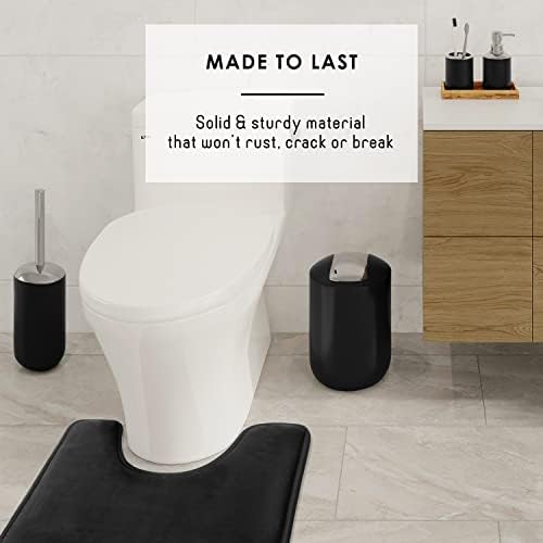 Clara Clark 23PC Matte Black Bathroom Accessory Set