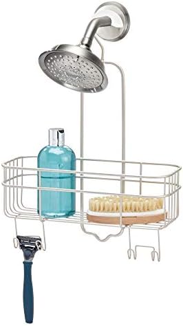 InterDesign Hanging Shower Caddy with Swivel Hook and Storage Basket