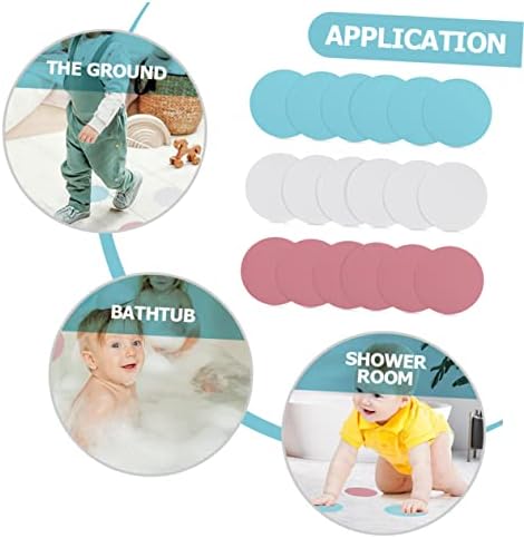 PRETYZOOM 18Pcs Non-Slip Shower Stickers for Bath Safety and Kitchen Use