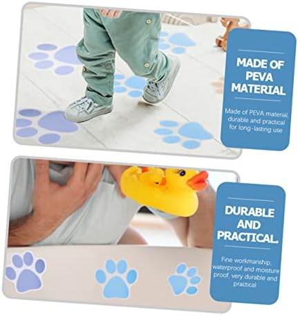 VOSAREA 10Pcs Dog Paw Print Non-Slip Bath Tub Stickers