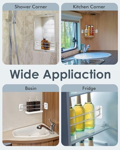 ELETHOR 2-Piece Adjustable RV Shower Caddy