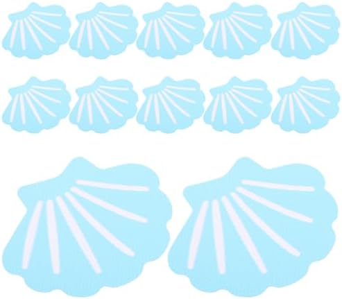 ABOOFAN 12pcs Shell-Shaped Non-Slip Bath Stickers