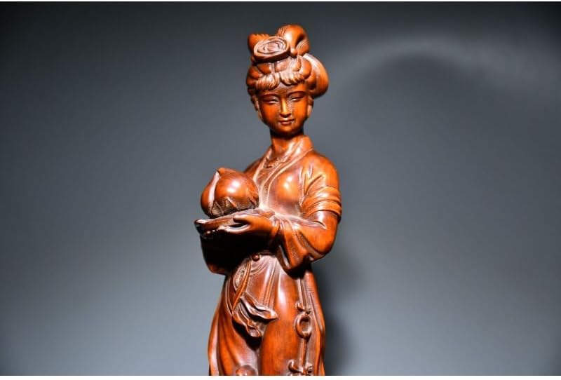LimpaC Handcrafted Boxwood Ma Gu Longevity Statue