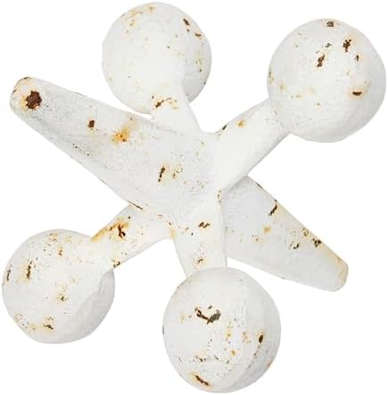 Creative Co-Op Cast Iron Jack Accent White 1