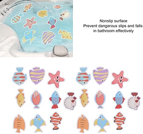 plplaaoo Non-Slip Bathtub Decals with Sea Creatures