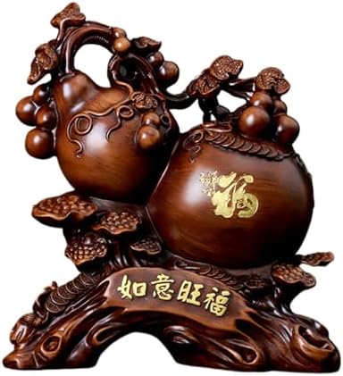 Chinese Feng Shui Resin Wealth Prosperity Statue - 34x22x38cm