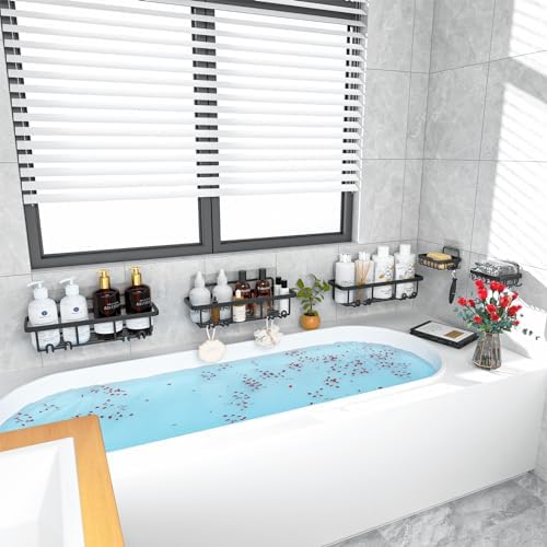 oyenbboi 6-Pack Shower Caddy Organizer Adhesive No Drill Rustproof