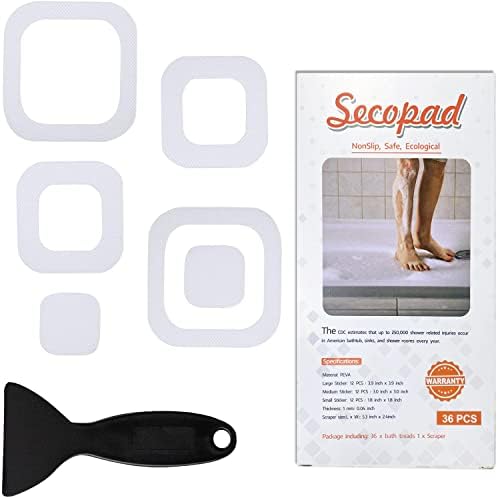 Non-Slip Bathtub Stickers 36 PCS Safety Treads