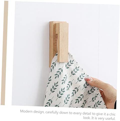 Solid Wood Bathroom Towel Rack Hook For Wall Mount