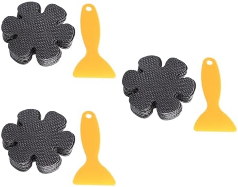 Garneck 60pcs Flower Shaped Nonslip Shower Stickers 1