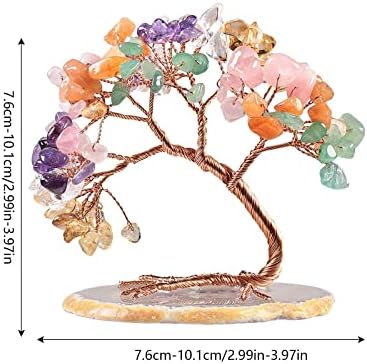 Natural Crystals Life Tree Sculpture Home Decor
