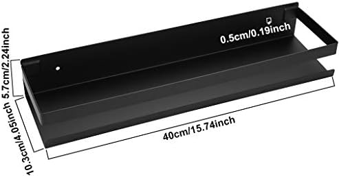 OwnMy Stainless Steel Shower Shelf 16 Inch Black
