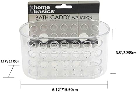 JOEYZ Wall Mounted Shower Caddy with Suction Cups