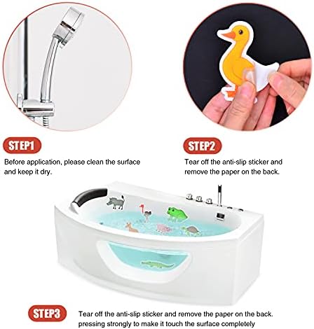 Secopad Non-Slip Bathtub Stickers with Premium Scraper