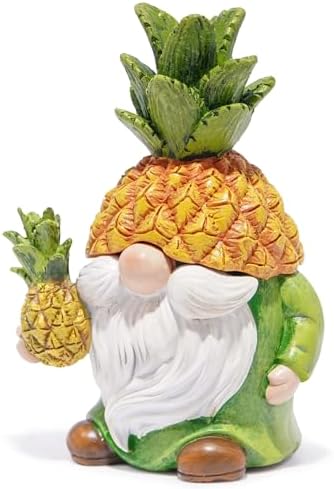 Hodao Pineapple Gnome Sculpture - 45L Home Decor Figurine