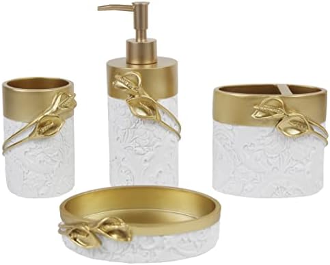 Hymmah Bathroom Accessories Set 4 Pcs Resin