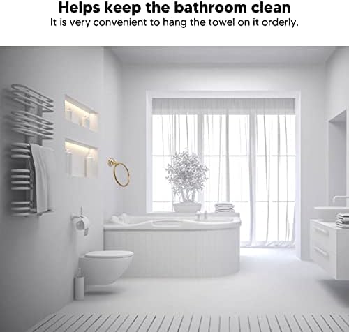 Hyuduo Antique Brass Towel Holder for Bathroom 1