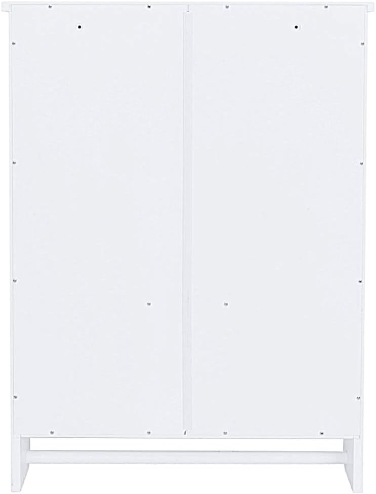 Gharpbik Bathroom Wall Cabinet 2 Door Storage Cabinet White
