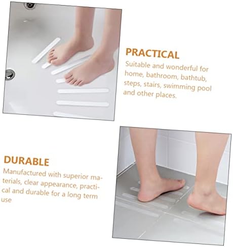 Ciieeo 12pcs Transparent Bathtub Non Slip Stickers