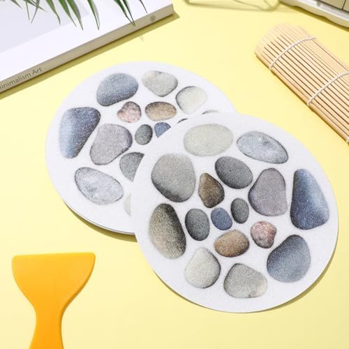 Cabilock 8pcs Anti-Slip Bath Tub Stickers with Scraper