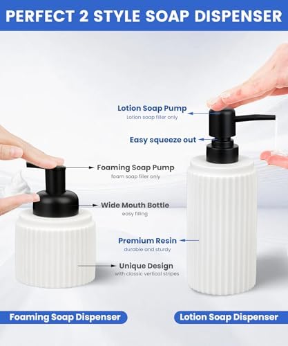 Deobath White 6-Piece Bathroom Accessory Set 1