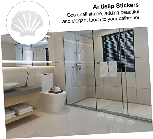 LIFKOME 12pcs Shell Shape Nonslip Bathroom Stickers