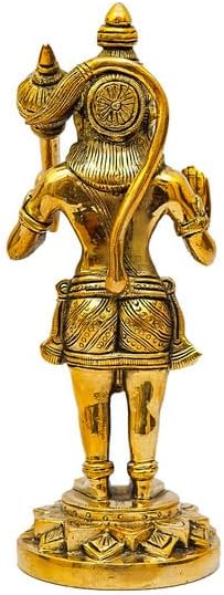 Statuestudio 8 Inch Brass Hanuman Statue for Home Temple