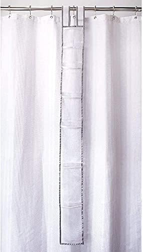 Skywin TidyFriend Shower Liner with 7 Pockets - 57 x 6 Inches