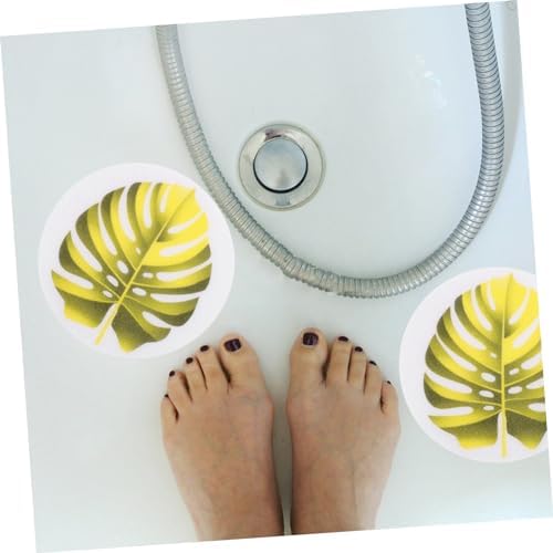 1 Set Leaf Bathtub Stickers Non-Slip Decals for Safety and Fun