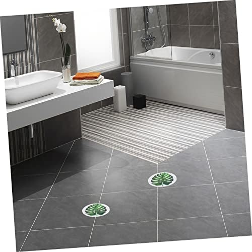 1 Set Non-Slip Tropical Leaf Bathtub Stickers