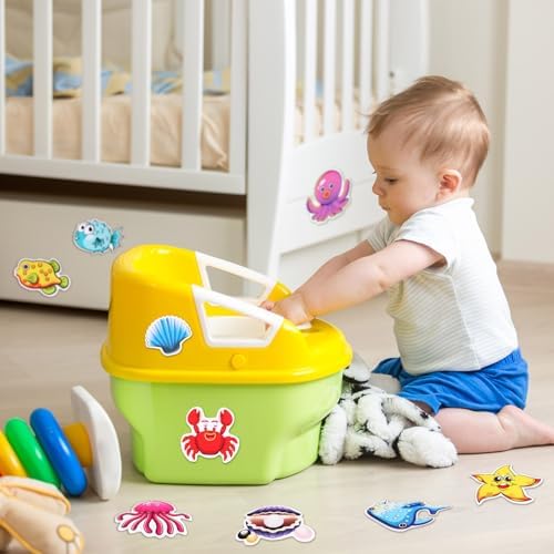 Chiisong 40 Pcs Non-Slip Bathtub Stickers with Scraper