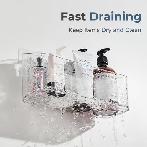 DEEIF Adhesive Suction Cup Shower Caddy 3 Pack