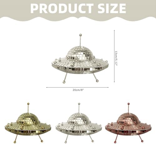 Nudsfuii Flying Saucer Home Decor Statue