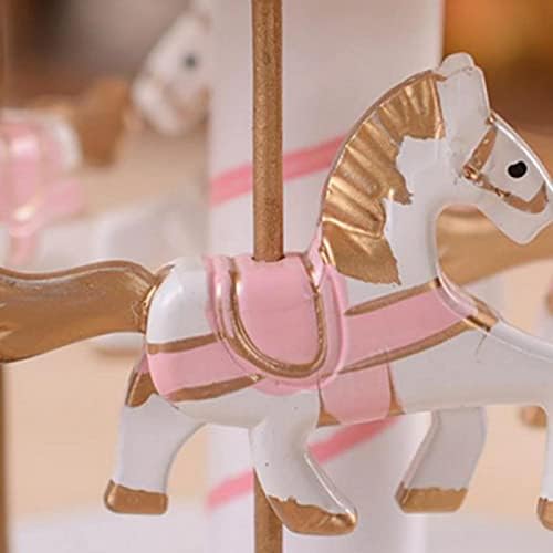 Merry-Go-Round Music Box Sculpture for Home Decor