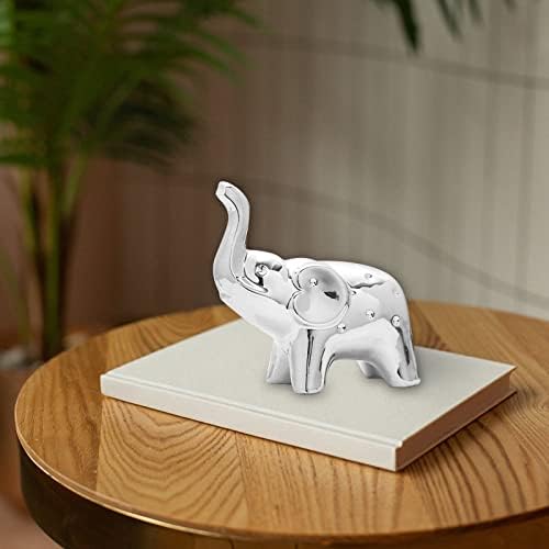 Ceramic Elephant Decor Statue Figurine Home Accent
