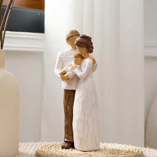 NAN ZAI NAN FANG Family of 3 Figurines for New Parents