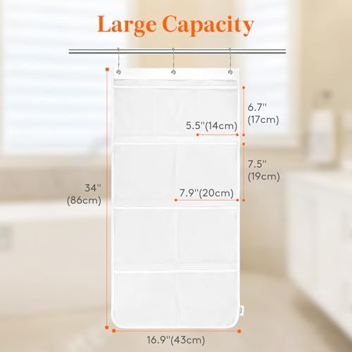 Lifewit Mesh Shower Caddy with 9 Pockets and Hooks 1
